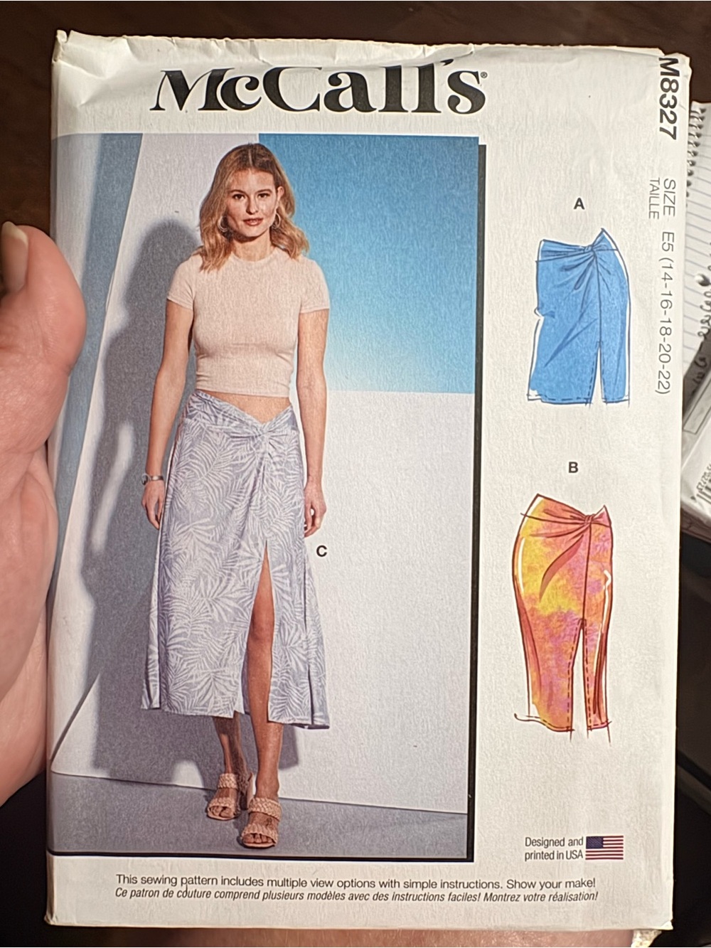 BN UNCUT MCCALLS 8327 E5 PLUS SIZE SEWING PATTERNS SWIMWEAR